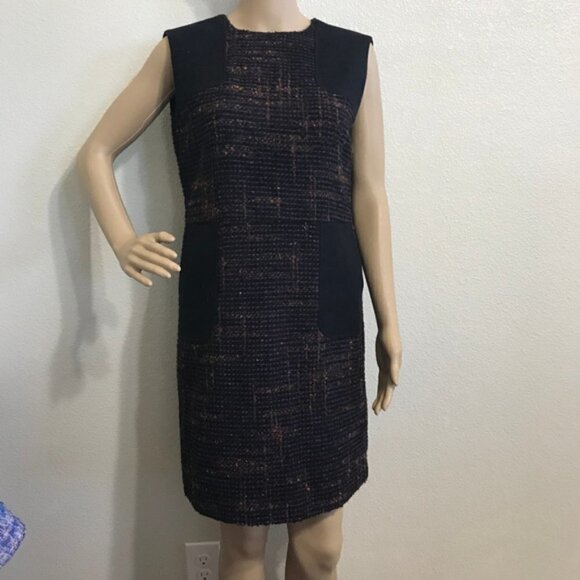 NWT RED Valentino Woman WOOL BLEND Tweed Dress Size 6 - Picture 14 of 16